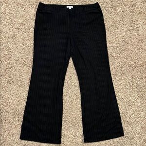 New York & Company Women's Black Pinstripe Pants